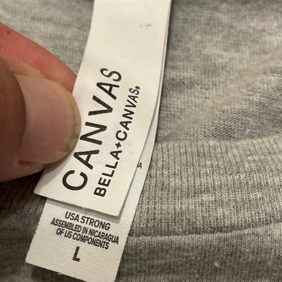 Bella Canvas Minnie Mouse Mommy‎ T-Shirt Gray Glitter Women's Large - Picture 4 of 7